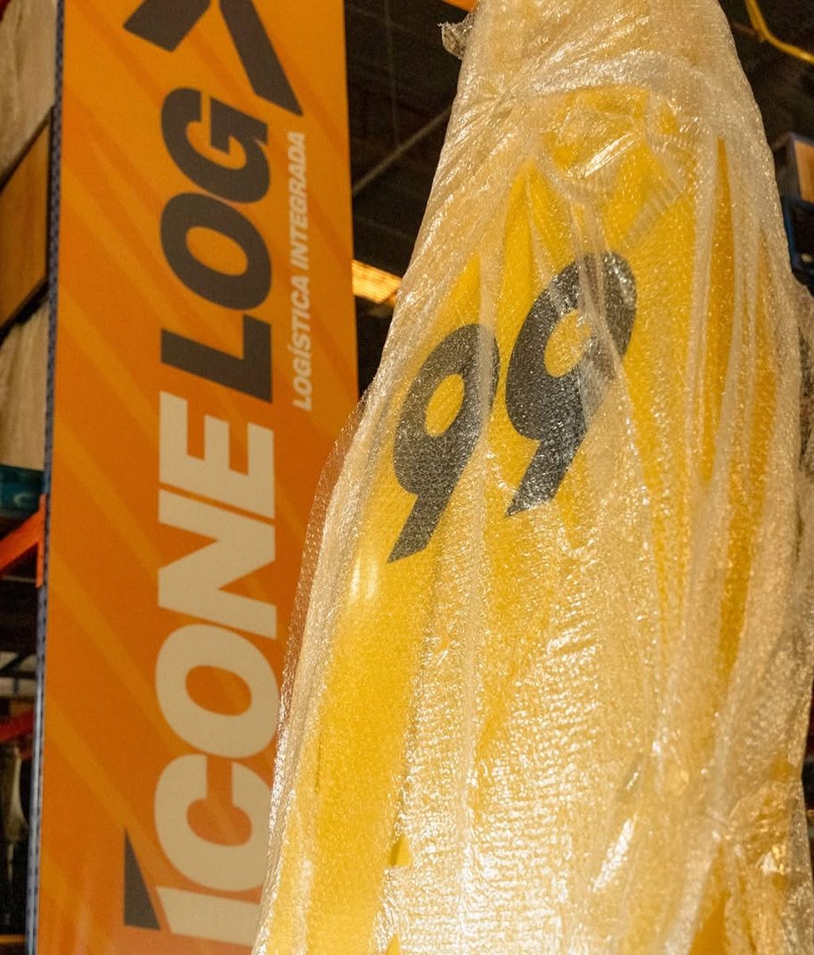 Bandeira da Ícone Log no armazém